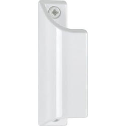 Poignée aileron profilée long 90mm Hoppe - Aluminium laqué blanc 9010.430