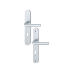 Ensemble sur plaques ARLES type CLE I finition argent - HOPPE - 596171