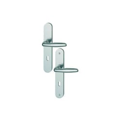 Hoppe - Ensemble de poignées de porte verona Argent Argent Anodisé Clé l