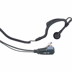 Midland MA 21-L, Avec fil, Casque, Noir