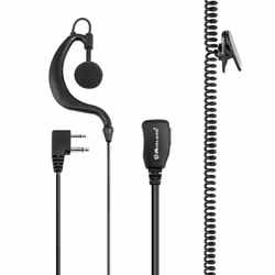 Midland A21M, Avec fil, Casque, Noir
