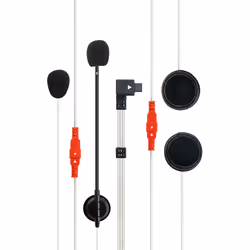 Midland C1008, Avec fil, Casque, Noir