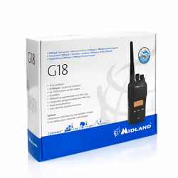Midland G18 - PMR446 radio bidirectionnelle 8 canaux 446.00625 - 446.09375 MHz Noir - Vue supplémentaire 6