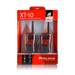 Midland XT10 radio bidirectionnelle 16 canaux 446.00625 - 446.09375 MHz Noir, Rouge - Vue supplémentaire 4