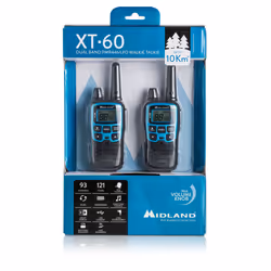 Midland XT60 radio bidirectionnelle 24 canaux 446.00625 - 446.0937 MHz Noir, Bleu - Vue supplémentaire 4