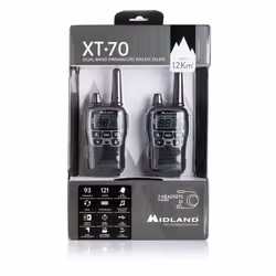 Midland XT70 radio bidirectionnelle 24 canaux 446.00625 - 446.09375 MHz Noir, Gris - Vue supplémentaire 4