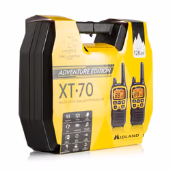 Midland XT70 Adventure radio bidirectionnelle 93 canaux 433.075 - 446.09375 MHz Noir, Jaune