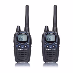 Midland G7 PRO, 8 canaux, 446.00625 - 446.09375 MHz, LCD, Hybrides nickel-métal (NiMH), 123 g, 58 x 122 x 34 mm