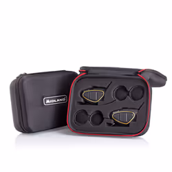 Midland BTX1 PRO Twin interphone pour moto 300 m Noir