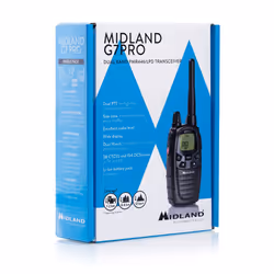 Midland G7 Pro Walkie Talkie radio bidirectionnelle 69 canaux 446.00625 - 446.09375 MHz Noir - Vue supplémentaire 4