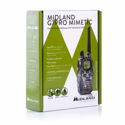 Midland G7 PRO Mimetic radio bidirectionnelle 69 canaux 446.00625 - 446.09375MHz (PMR), 433.075 - 434.775MHz (LPD) Camouflage - Vue supplémentaire 6