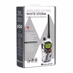 Midland G9 Pro radio bidirectionnelle 101 canaux 446.00625 - 446.19375 MHz Blanc