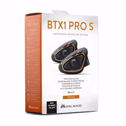 Midland BTX1 Pro S interphone pour moto 800 m Noir, Orange - Vue supplémentaire 5