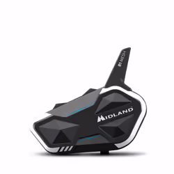 Midland C1585 interphone pour moto 2000 m Noir, Blanc