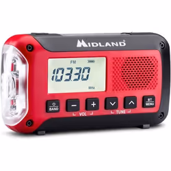 Radio durgence - Midland - ER250 BT - Bluetooth - Banque dalimentation - Résistant aux intempéries