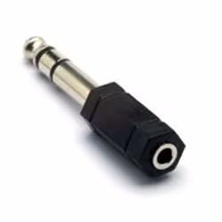 G&BL 232B, 6.3mm M, 3.5mm FM, Noir