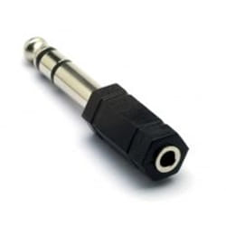 G&BL 232B changeur de genre de câble 6.3mm M 3.5mm FM Noir