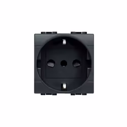 Prise P30 2P+T 16A 250 Vca avec contacts de terre latéraux et centraux - pour fiches standard allemandes et fiches 10A à broc ...