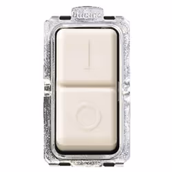 bticino 5011, 2P, Ivoire, Acier inoxydable, 250 V, 16 A