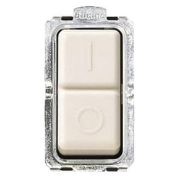 bticino 5011 commutateur électrique 2P Ivoire, Acier inoxydable