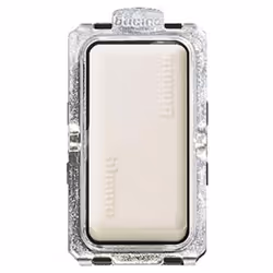 Interrupteur 1P 16AX 250V Bticino Magic, 1 module. Module à appliquer sur les supports 5367R,503R,504S,505R,506LS,00361,00367 ...