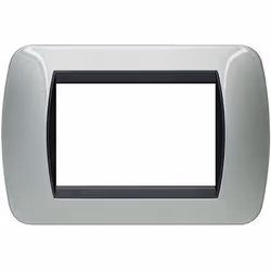 bticino L4803AL, Noir, Argent, Toutes marques, 119 mm, 80 mm, 1 pièce(s)