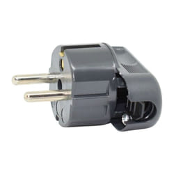 Fiche Bticino 2P+T 10/16A type Schuko 250V IP20 Gris 2016NG