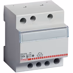 Trasformatore di sicurezza monofase primario 230V, secondario 12/24V - 16VA - 4 moduli DIN. Transformateur de sécurité monoph ...
