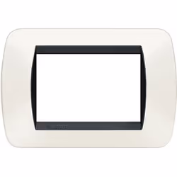 bticino L4803PB, Noir, Blanc, Plastique, Toutes marques, 119 mm, 80 mm, 1 pièce(s)
