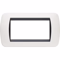 bticino L4804PB, Noir, Blanc, Plastique, Toutes marques, 140 mm, 80 mm, 1 pièce(s)