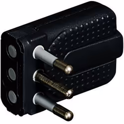 bticino S2465TGE, 250 V, 10 A, Anthracite, Mâle, CEI 23-50