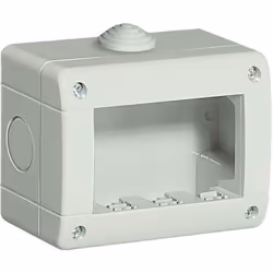 **IP40 mallette compose'e d'un socle et d'un couvercle - pour 3 modules Luna, LivingLight