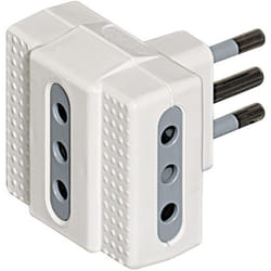 bticino S3603D adaptateur prise d'alimentation Gris, Blanc