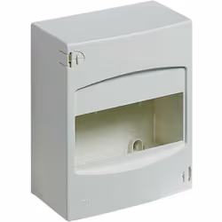 Calotta da parete IP40 in resina per 8 moduli DIN - 180x190x78 mm. Capot mural en résine IP40 pour 8 modules DIN - 180x190x78 ...