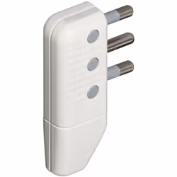bticino S2468TA, 250 V, 16 A, Blanc, Mâle, CEI 23-50
