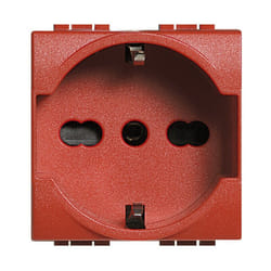 Livinglight prise schuko rouge L4140/16R - Bticino
