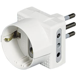 bticino S3610D adaptateur prise d'alimentation Blanc