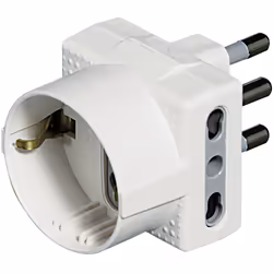 bticino S3611D, Type L (IT), Type L (IT), 250 V, 16 A, Blanc, 90 mm