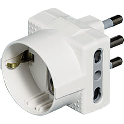 bticino S3611D adaptateur prise d'alimentation Type L (IT) Blanc