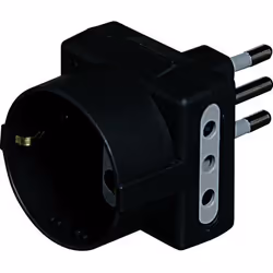 bticino S3610GE, 250 V, 10 A, Anthracite, Plastique, Mâle/Femelle