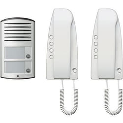 bticino 363221 système d'intercom audio Aluminium, Blanc