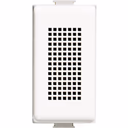 Bticino Matix 12V, couleur blanche, connecté à un bouton, le buzzer est généralement utilisé pour la porte d’entrée. Il a bes ...