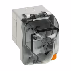 Boîtier Bticino pour prises Matix, capacité 2 modules, protection IP66 garantie avec la fiche insérée et le couvercle fermé.  ...
