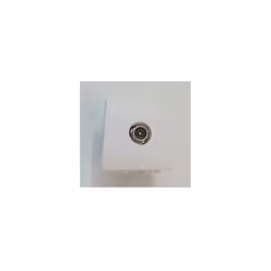 Prise TV simple Ø 9.52mm blanche 2 modules LivingLight BTICINO N4202D/2 Tarif année :2015 TICN4202D/2