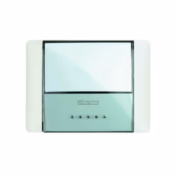 **Plaque à boutons 10A 250V a.c. rétroéclairée avec LEDs déjà installées - à installer sur boîtes encastrées 503E, 502E - cou ...