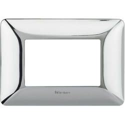 BTicino AM4803GCR Plaque 3 Modules Chrome Poli