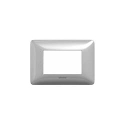 Plaque Matix 3 modules - Argent AM4803BBN