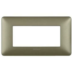 Matix plate 4 modules titanium colour am4804mta - Bticino