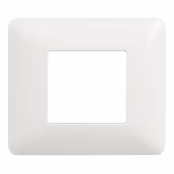 Plaque 2 places Bticino Matix pour support 500SM2A, couleur : BLANC. Vous ne pouvez pas installer la plaque sur d’autres séri ...