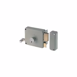 C.TONDO FISSO M2+TIRANTE E.MM 50 DXCon cilindro esterno fisso. Scrocco azionato dall'esterno mediante chiave e dall'interno m ...